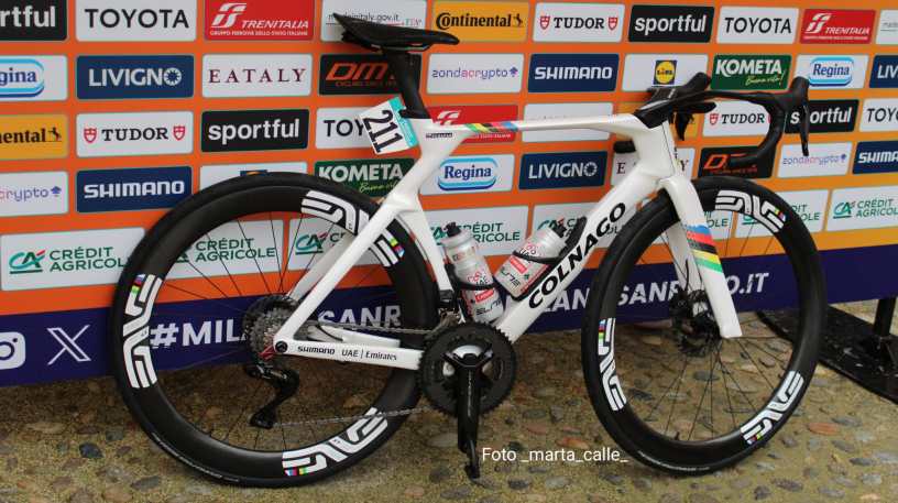 Bici di Pogacar alla Milano-Sanremo